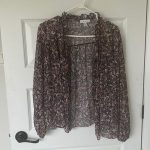 Topshop floral blouse
